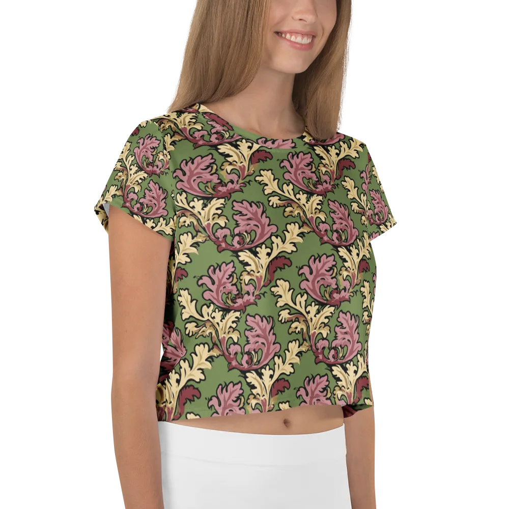 Acanthus Reverie on Crop Tee — Right