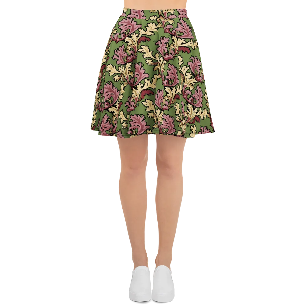 Acanthus Reverie on Skater Skirt — Front