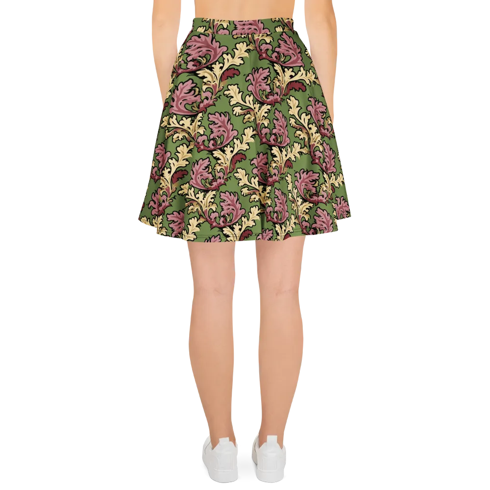 Acanthus Reverie on Skater Skirt — Back