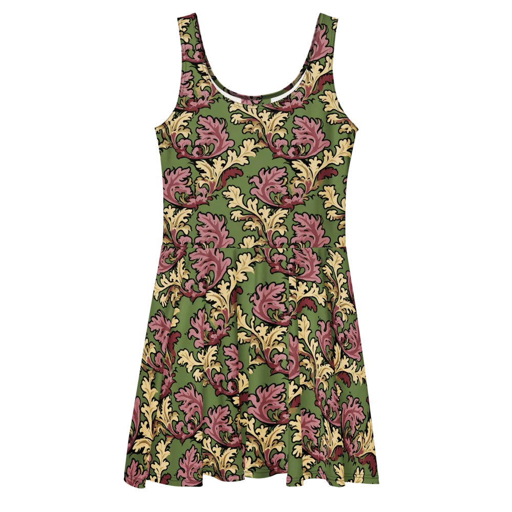 Acanthus Reverie on Skater Dress — Front