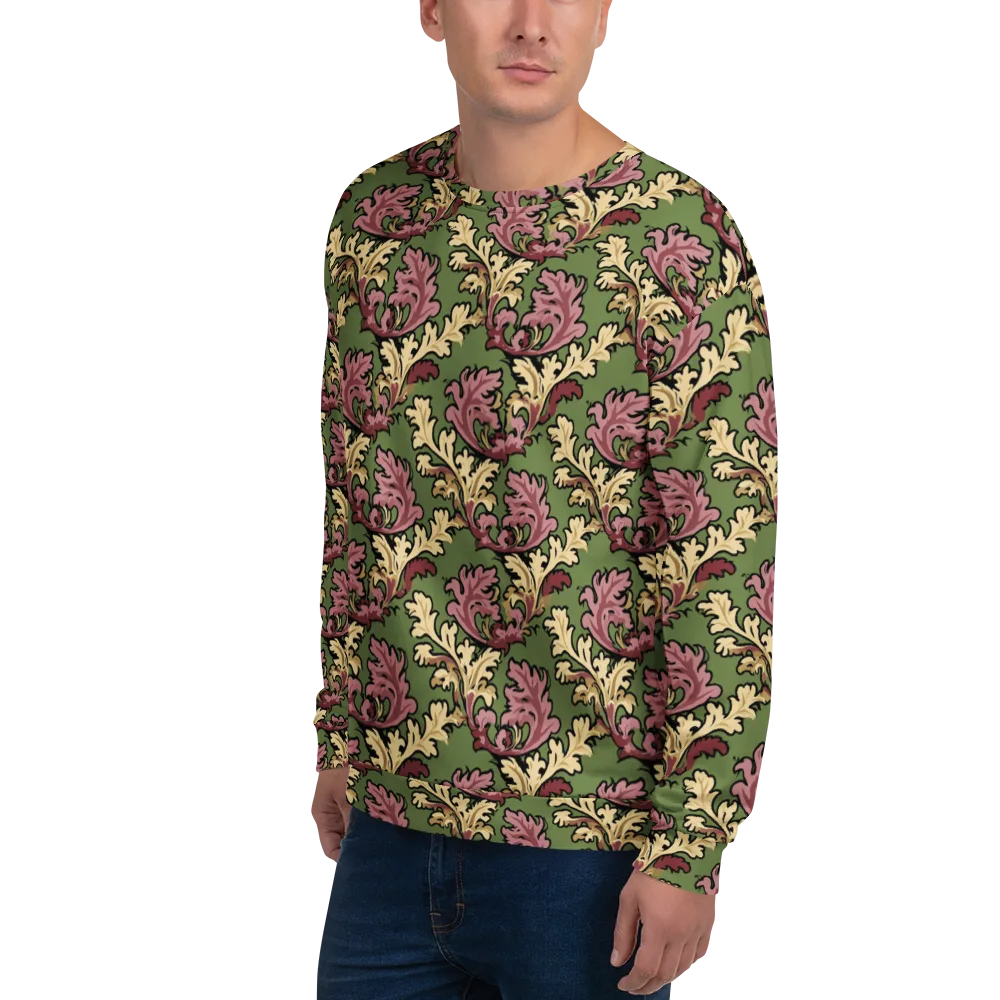 Acanthus Reverie on Sweatshirt — Left Front