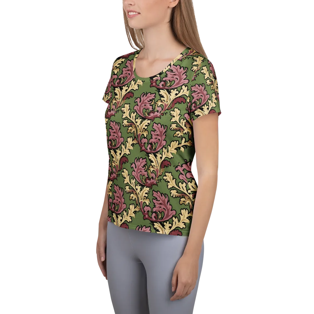 Acanthus Reverie on Women's Athletic T-Shirt — Left
