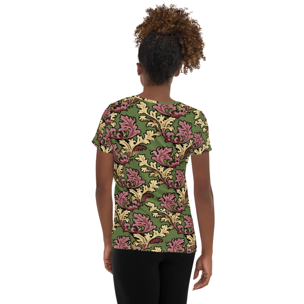 Acanthus Reverie on Women's Athletic T-Shirt — Back