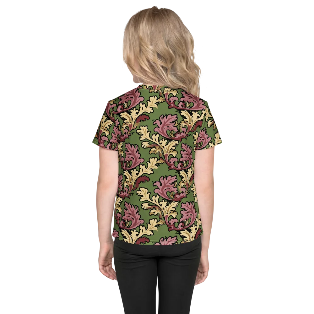Acanthus Reverie on Kids Crew Neck T-Shirt — Back