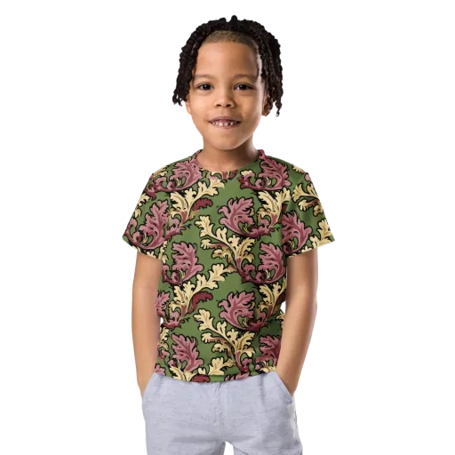 Acanthus Reverie on a Kids Crew Neck T-Shirt