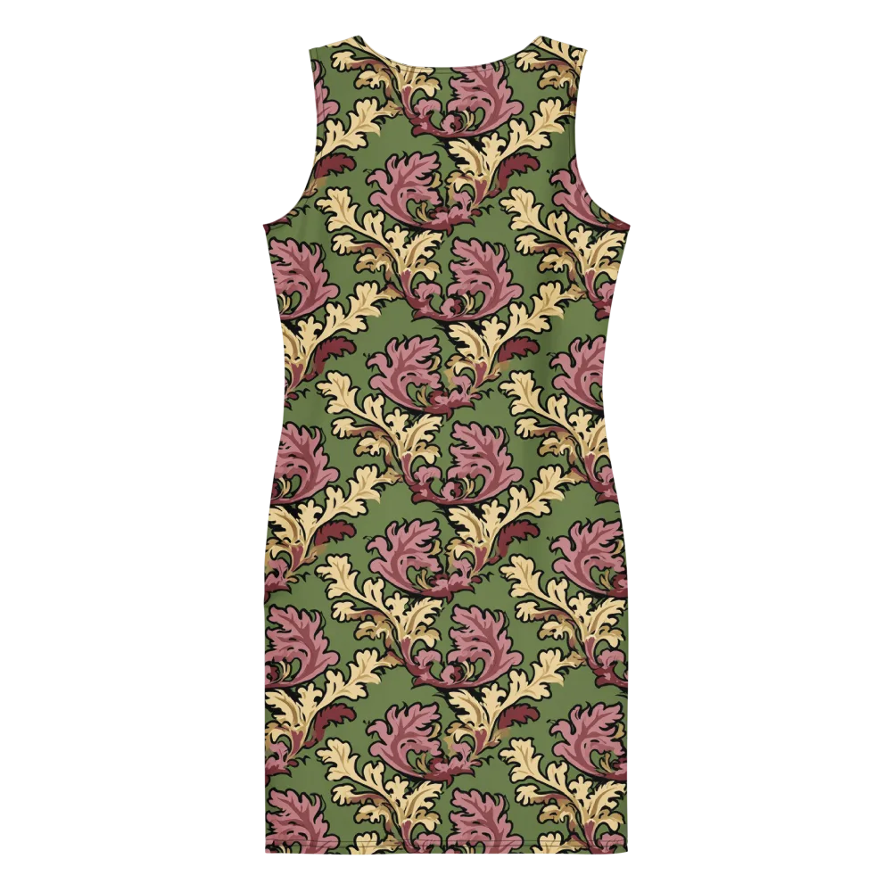 Acanthus Reverie on Bodycon Dress — Back