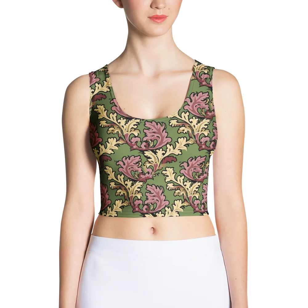 Acanthus Reverie on Crop Top — Front