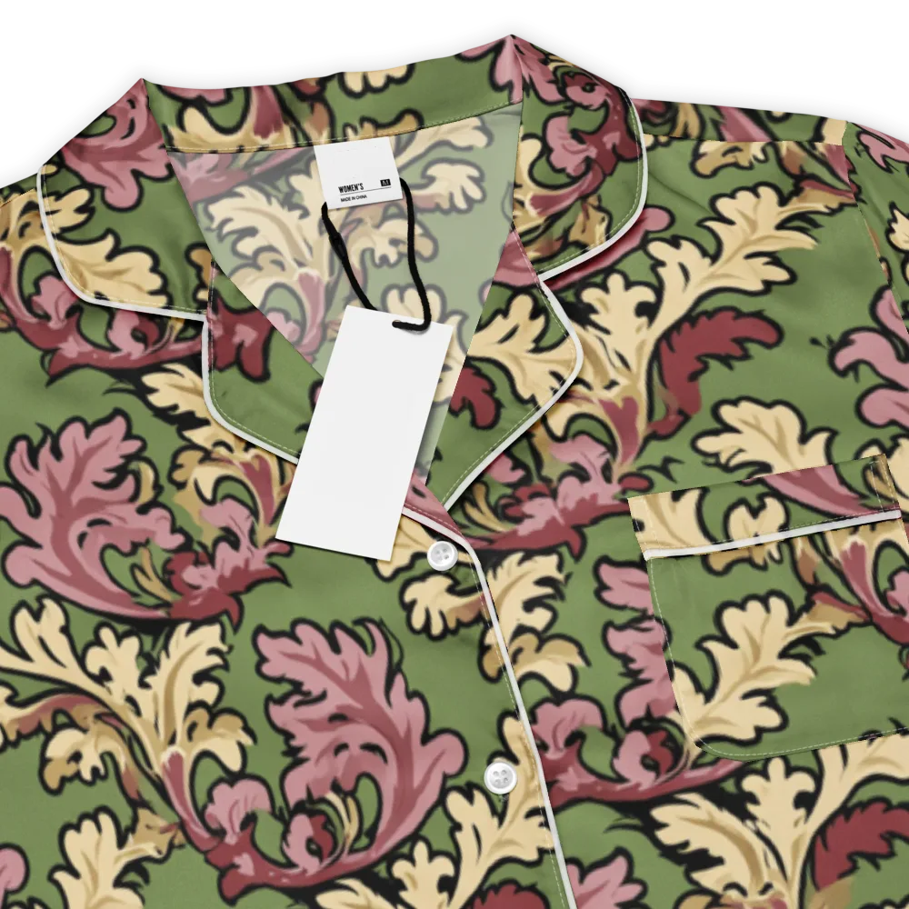 Acanthus Reverie on Women's Short Sleeve Pajama Top — Product details