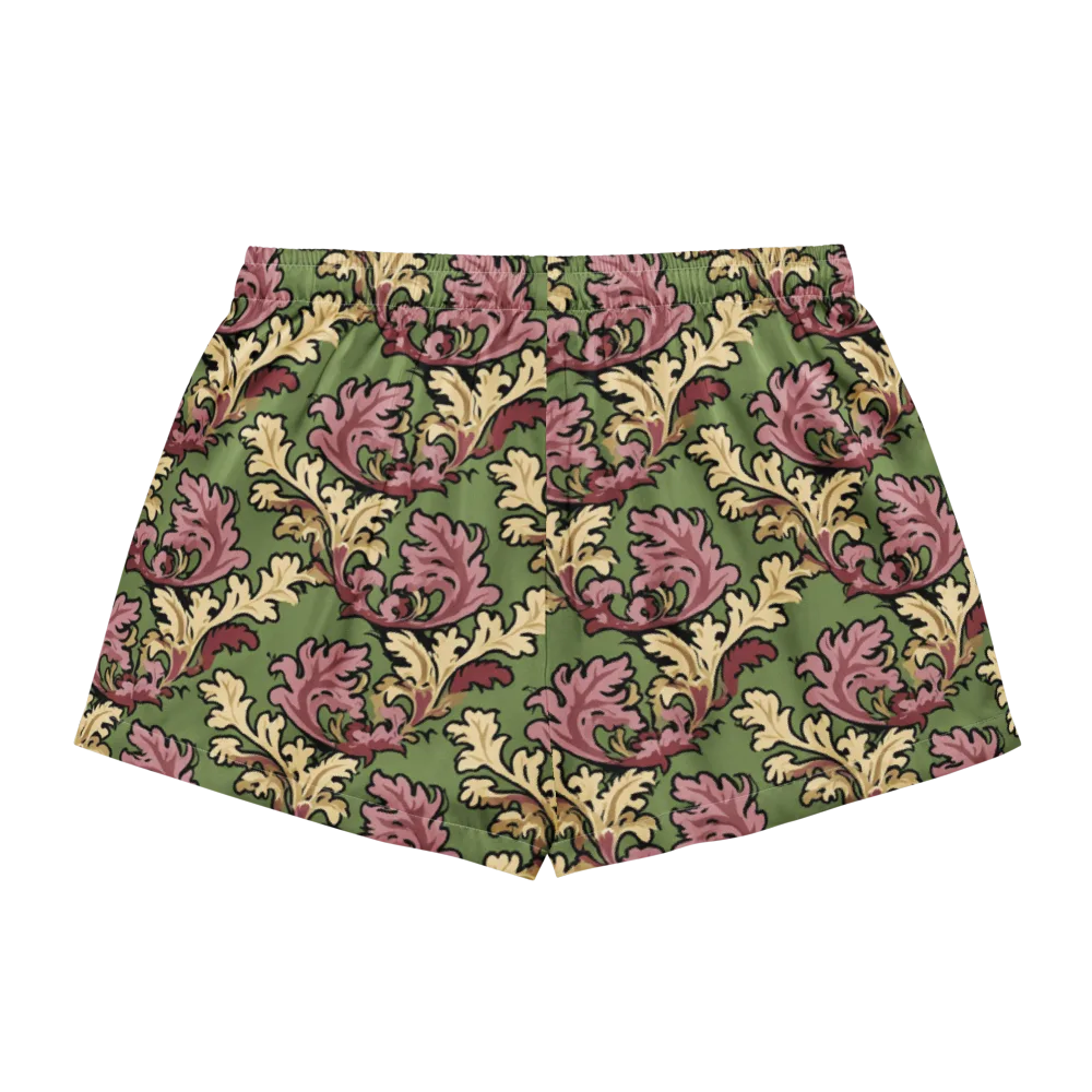 Acanthus Reverie on Women's Pajama Shorts — Back