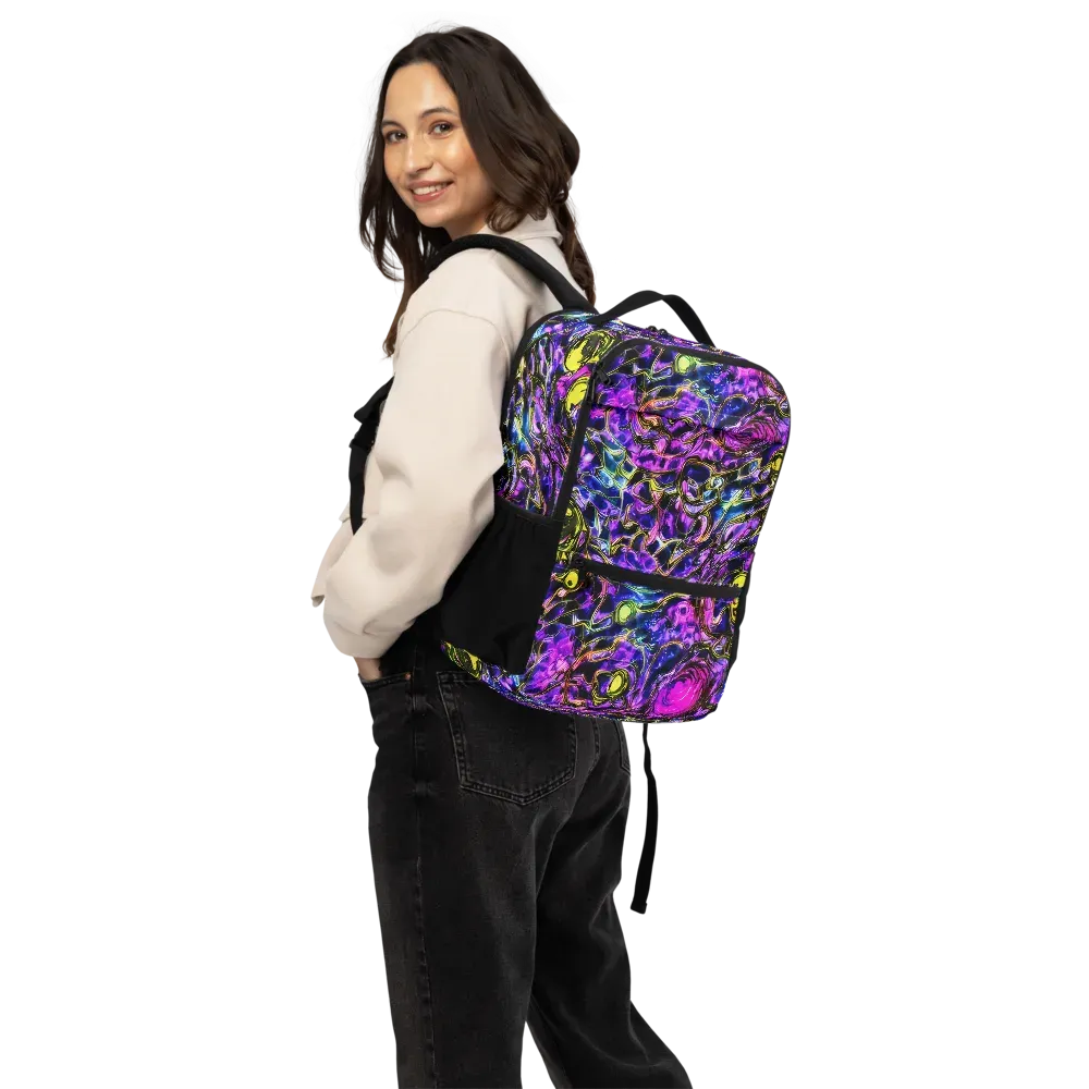 Midnight Fluorescence on Utility Backpack — Back