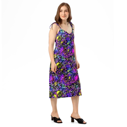 Midnight Fluorescence on a Slip Dress