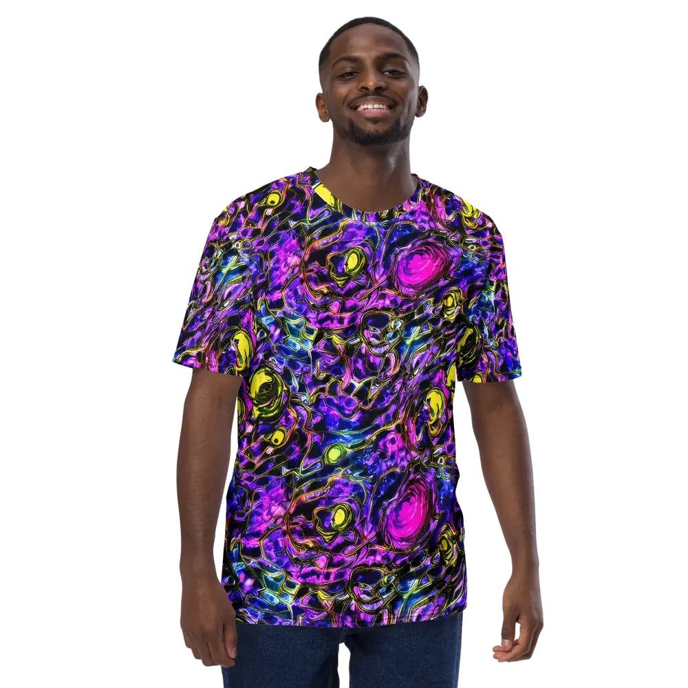 Midnight Fluorescence on Men's Crew Neck T-Shirt — Front
