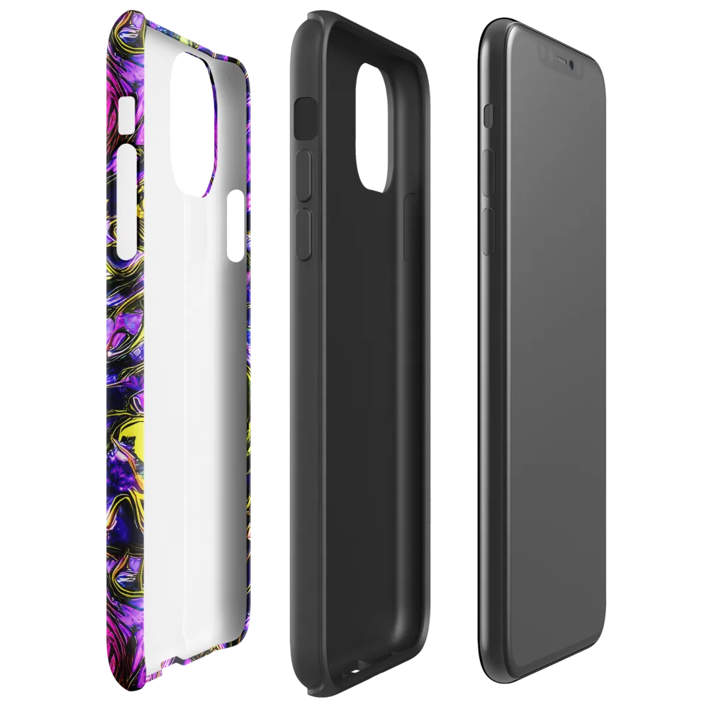 Midnight Fluorescence on Tough Case for iPhone® — Right
