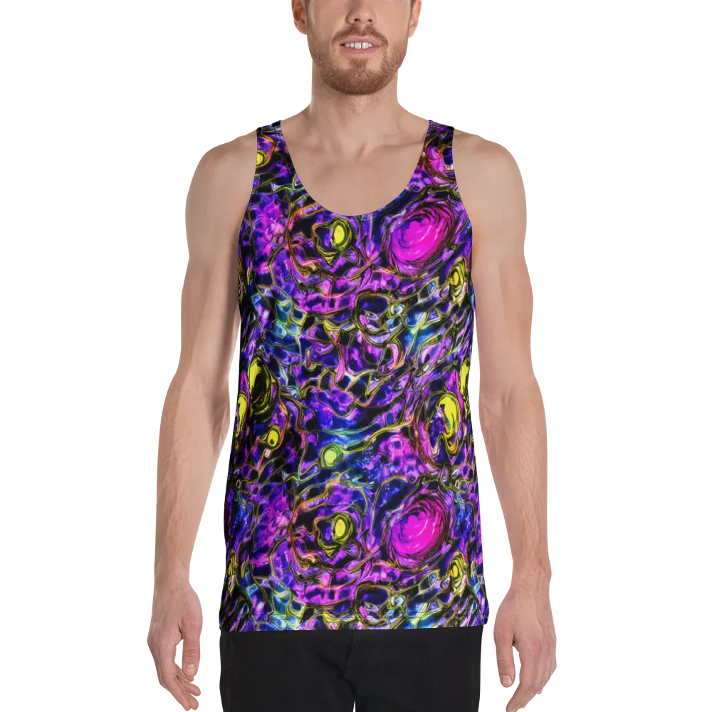 Midnight Fluorescence on Men's Tank Top — Front