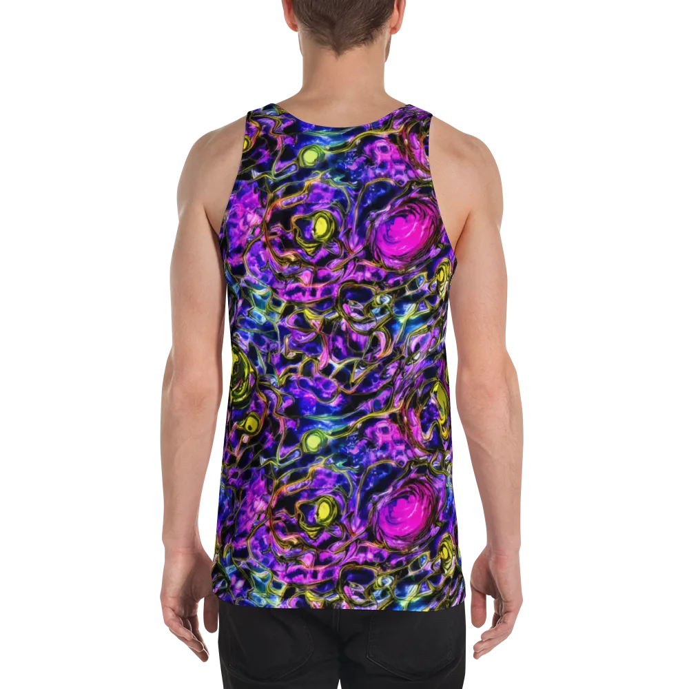Midnight Fluorescence on Men's Tank Top — Back