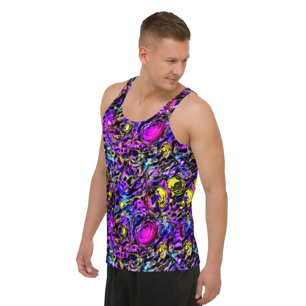 Midnight Fluorescence on Men's Tank Top — Left Front