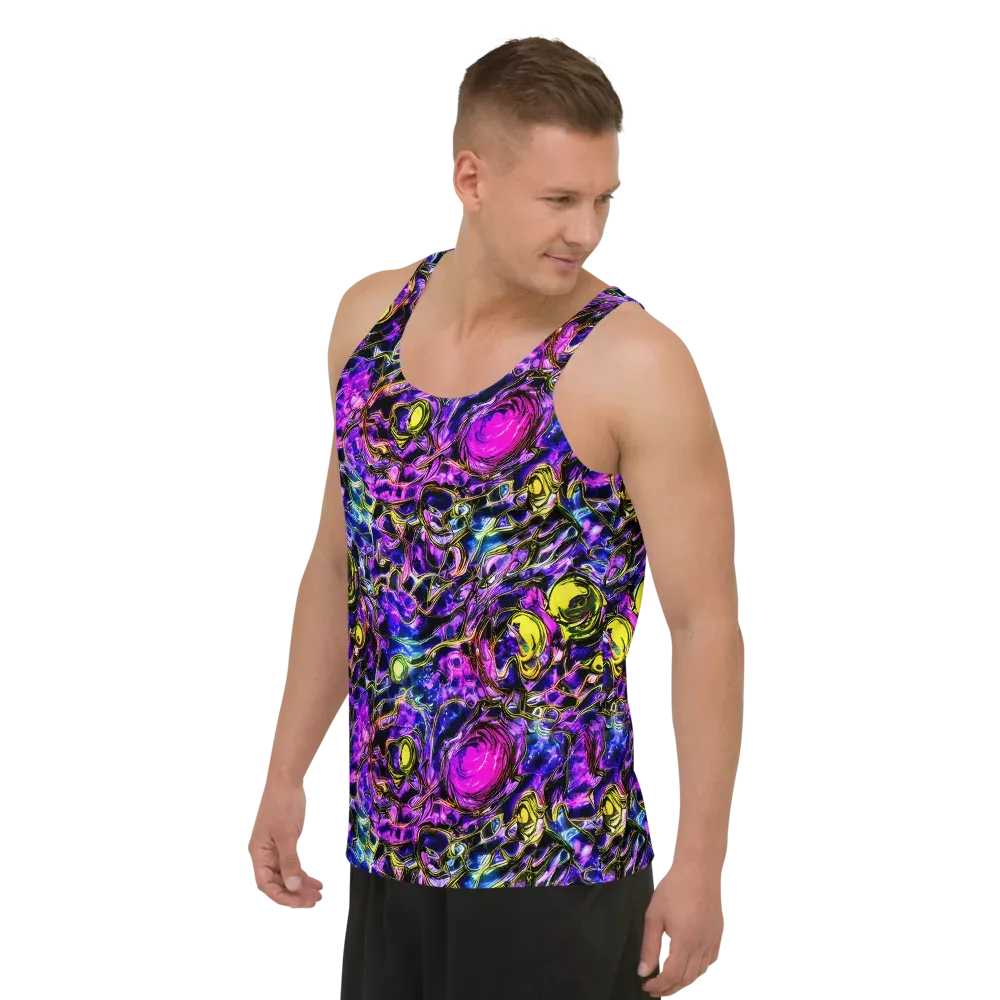 Midnight Fluorescence on Men's Tank Top — Left Front