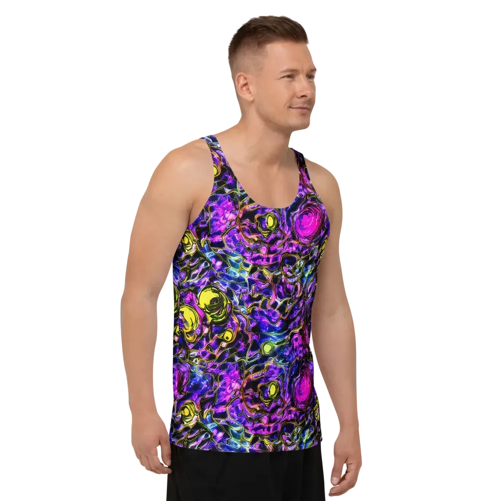 Midnight Fluorescence on Men's Tank Top — Right Front
