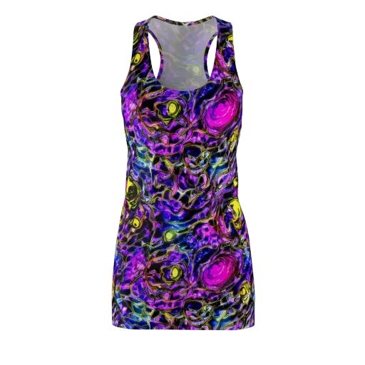 Midnight Fluorescence on a Racerback Dress