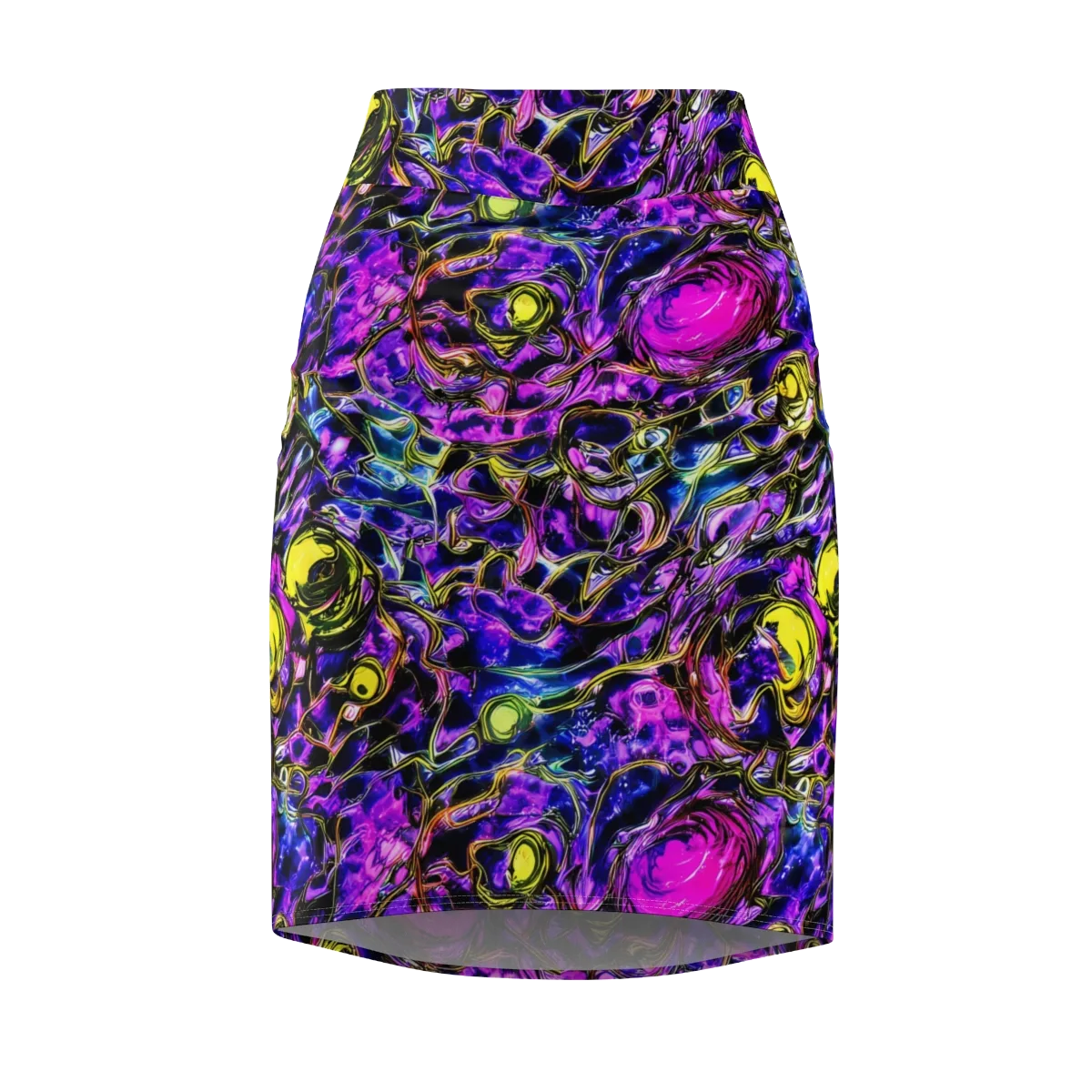 Midnight Fluorescence on Pencil Skirt — Front