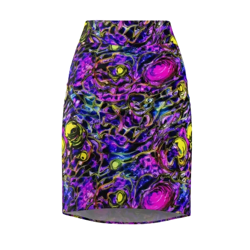 Midnight Fluorescence on a Pencil Skirt