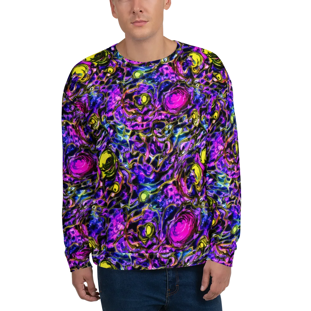 Midnight Fluorescence on Sweatshirt — Front