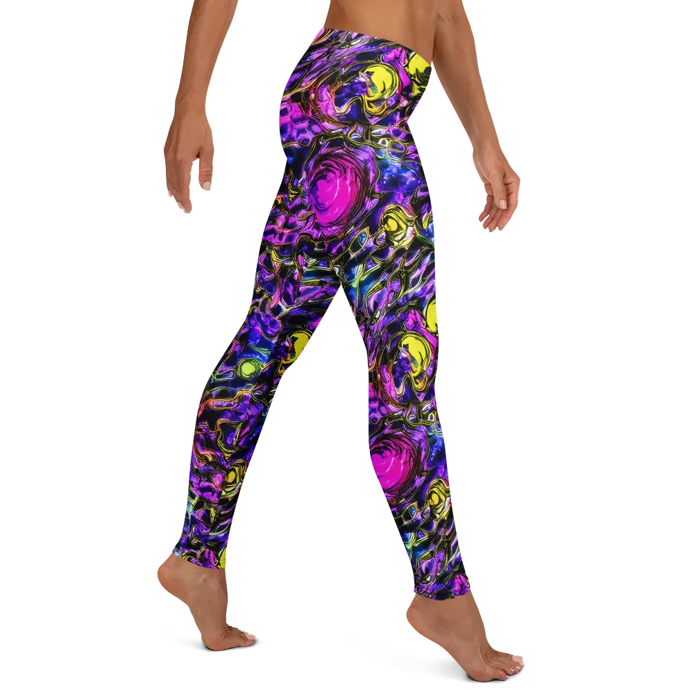 Midnight Fluorescence on Leggings — Right