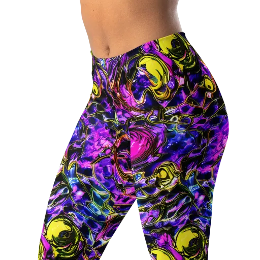 Midnight Fluorescence on a Leggings