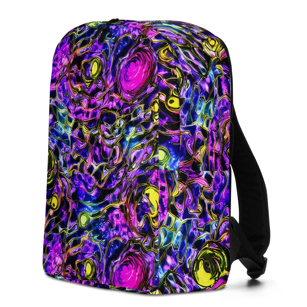 Midnight Fluorescence on Minimalist Backpack — Left