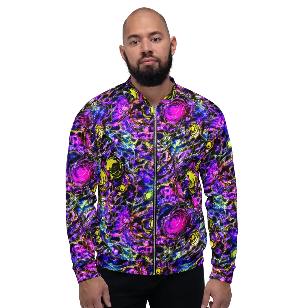 Midnight Fluorescence on Bomber Jacket — Front