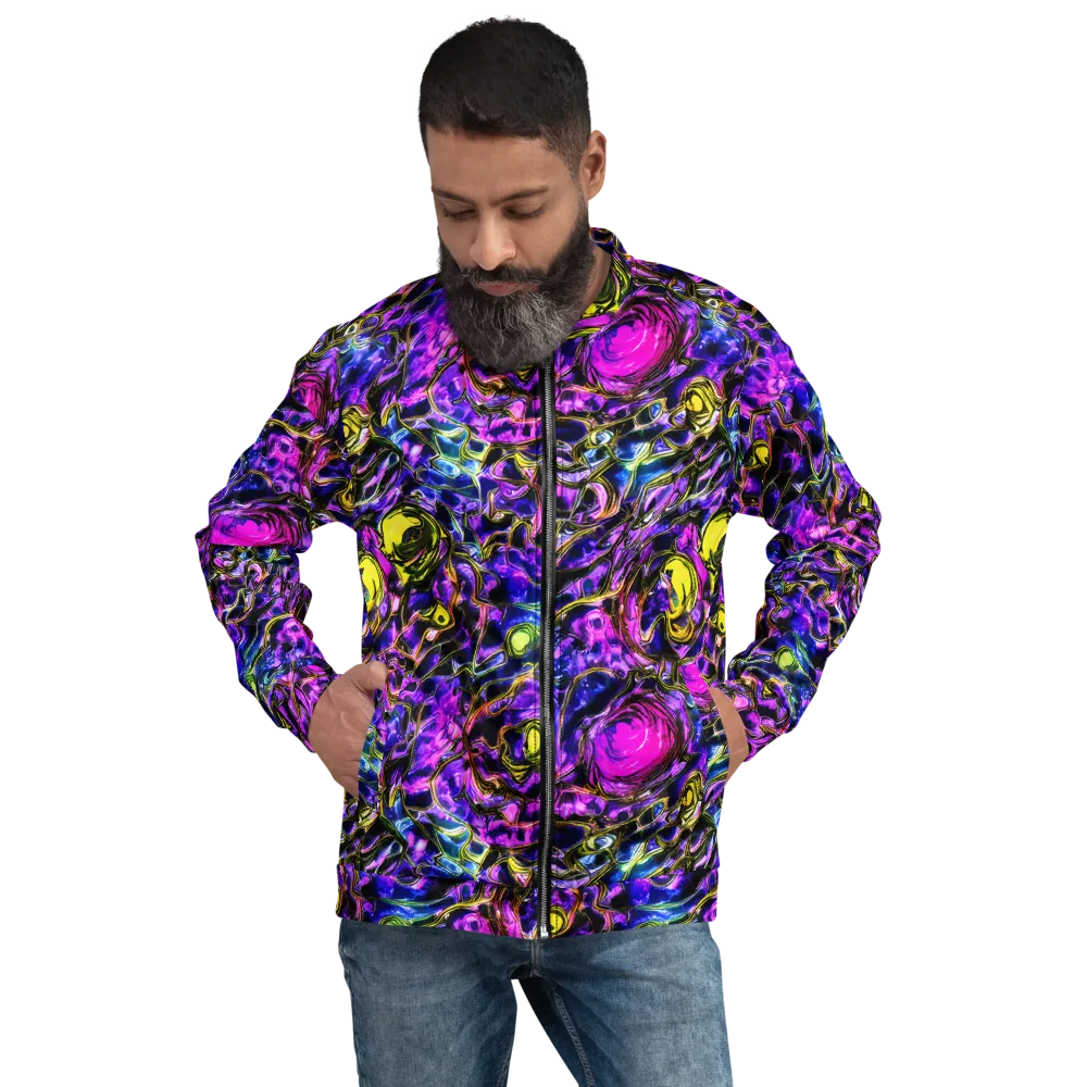 Midnight Fluorescence on Bomber Jacket — Front