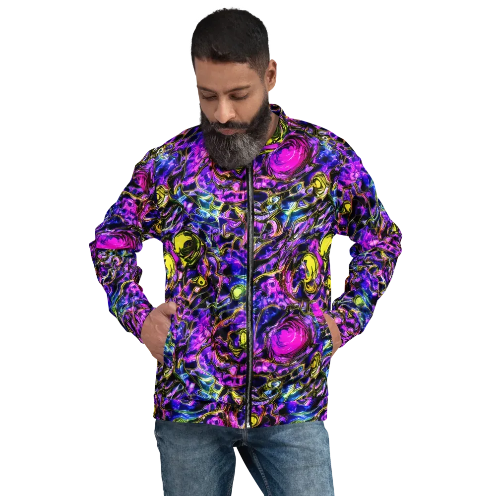 Midnight Fluorescence on Bomber Jacket — Front
