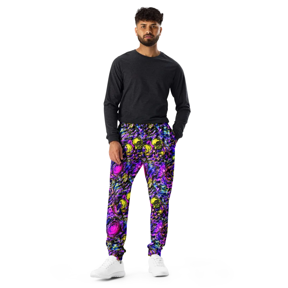 Midnight Fluorescence on Men's Joggers — Front