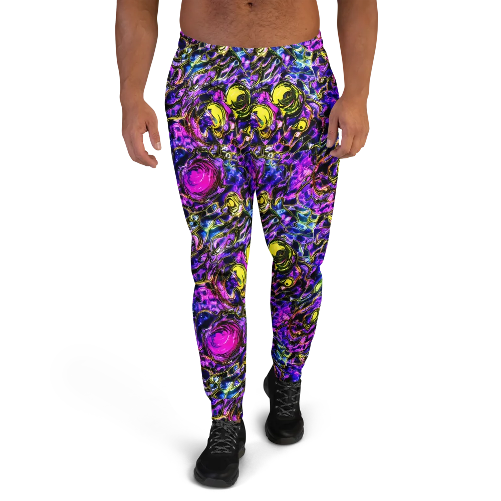 Midnight Fluorescence on Men's Joggers — Front