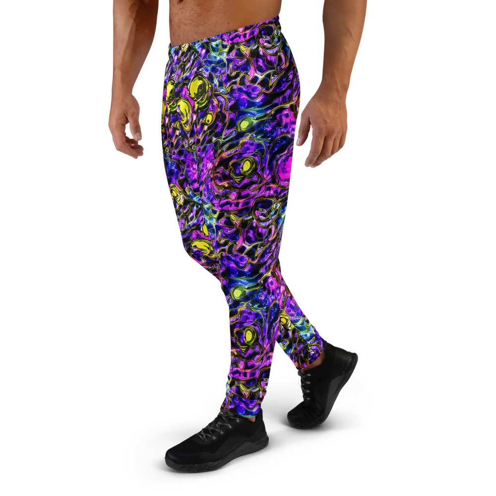 Midnight Fluorescence on Men's Joggers — Left