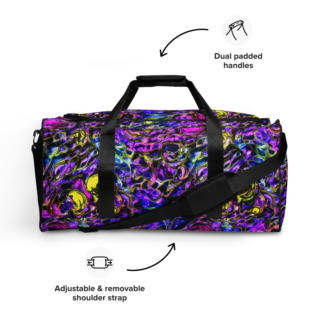 Midnight Fluorescence on Duffle Bag — Front