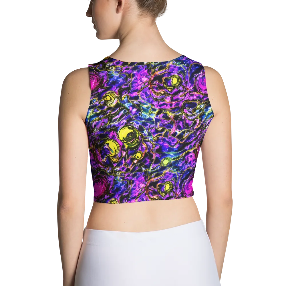 Midnight Fluorescence on Crop Top — Back
