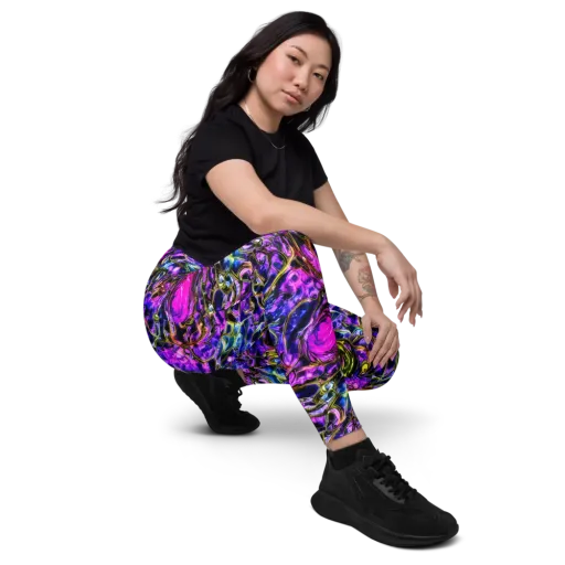 Midnight Fluorescence on a Leggings with Pockets