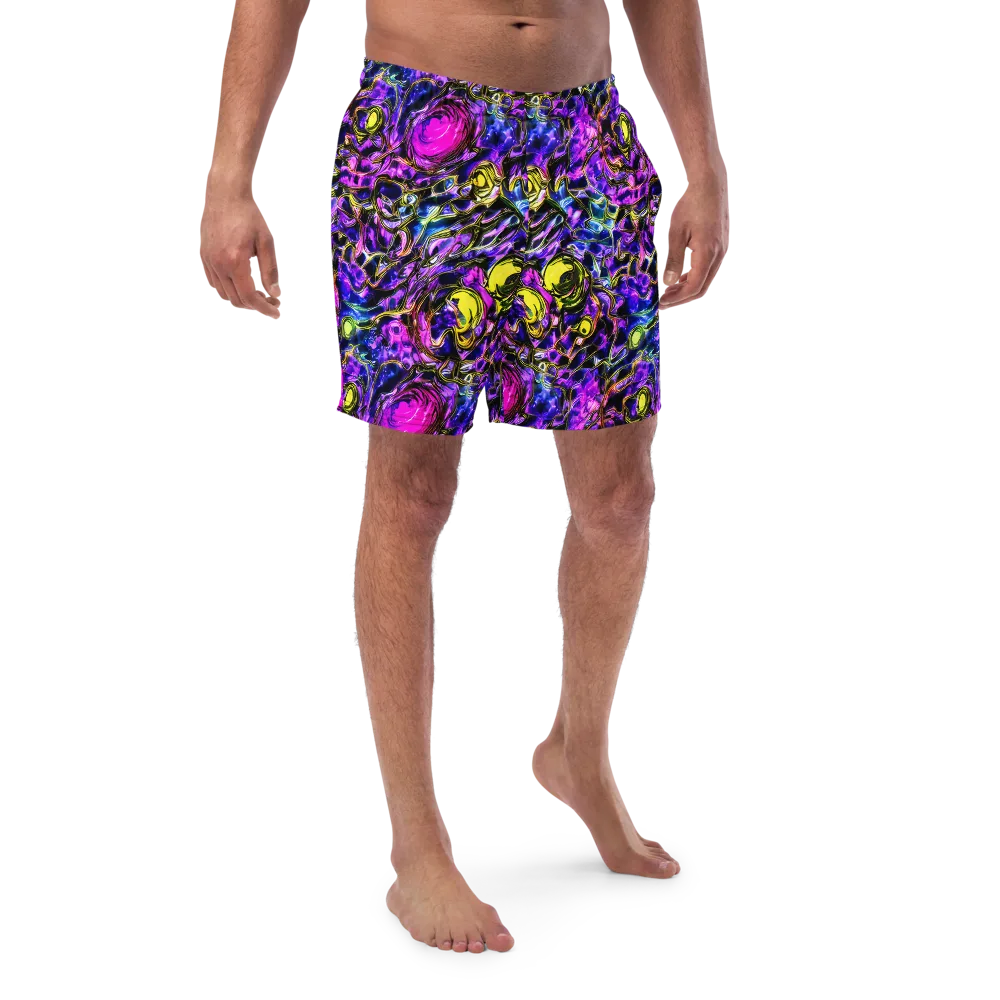 Midnight Fluorescence on Swim Trunks — Front