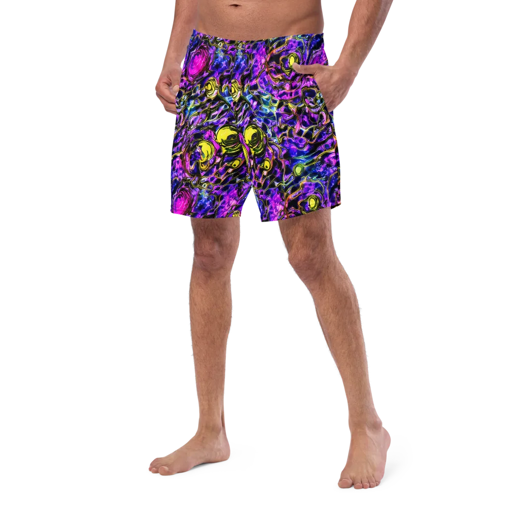 Midnight Fluorescence on Swim Trunks — Left Front