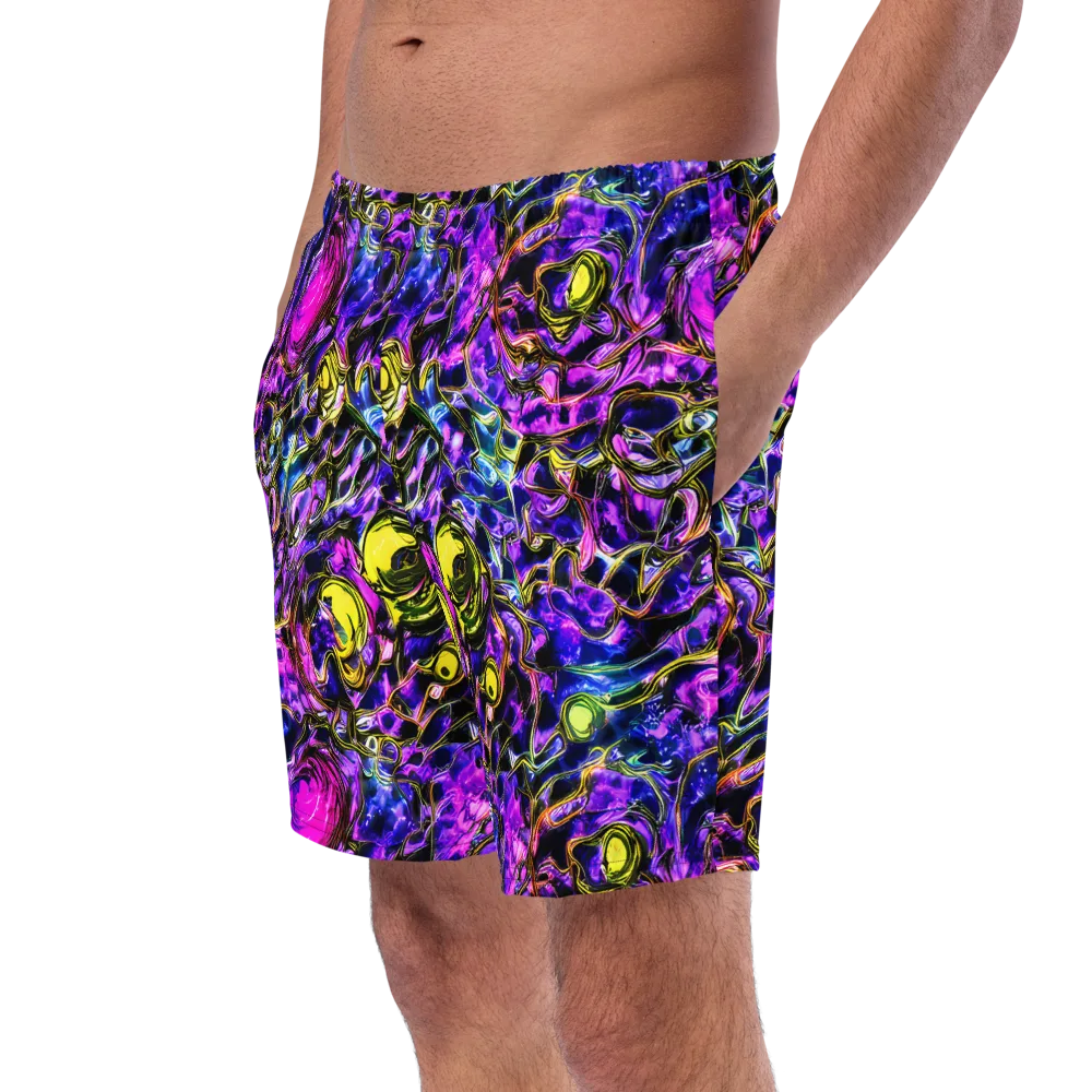 Midnight Fluorescence on Swim Trunks — Left Front