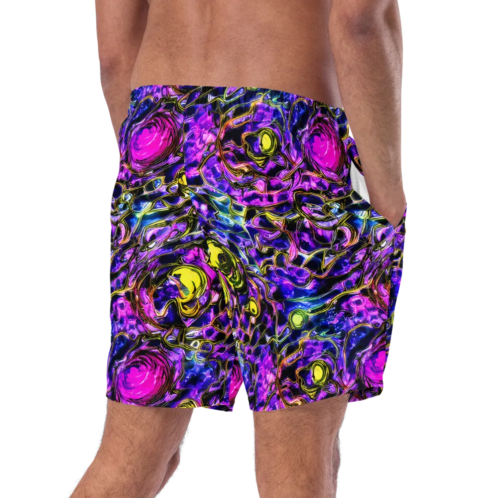 Midnight Fluorescence on Swim Trunks — Right Back