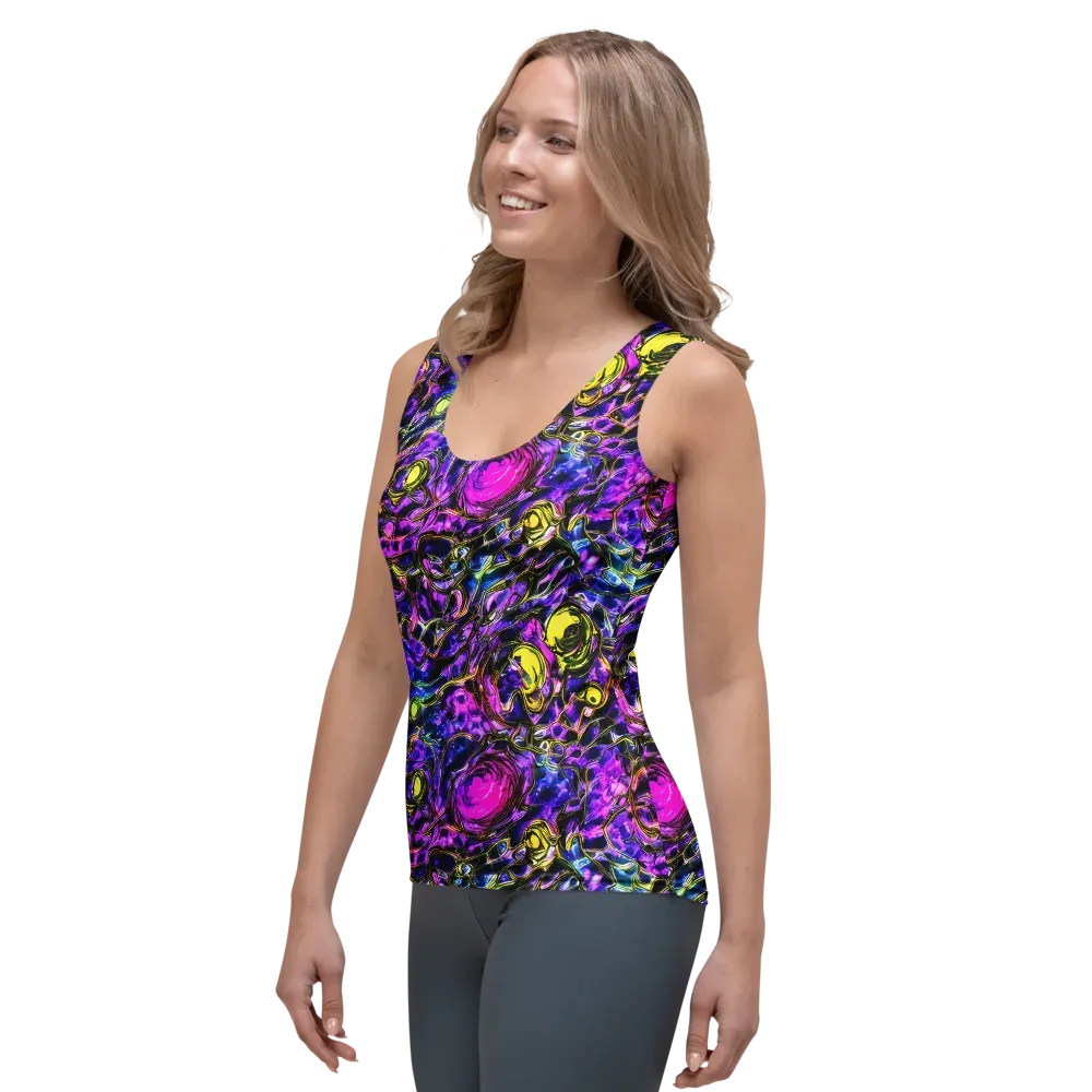 Midnight Fluorescence on Women's Tank Top — Left Front