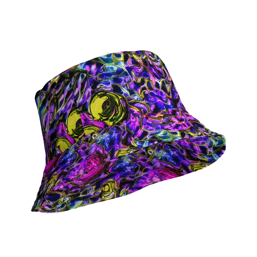 Midnight Fluorescence on Reversible Bucket Hat — Product details Outside