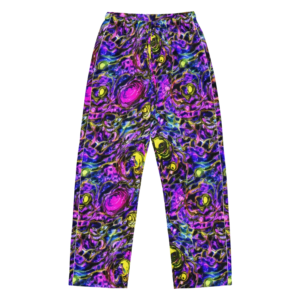 Midnight Fluorescence on Women's Pajama Pants — Front