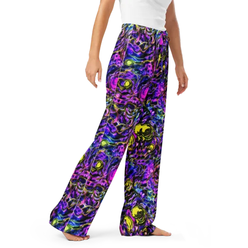 Midnight Fluorescence on a Women's Pajama Pants