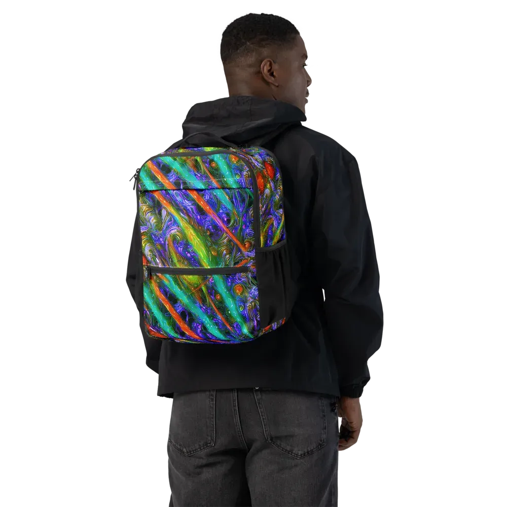 Turbulent Prism on Utility Backpack — Back