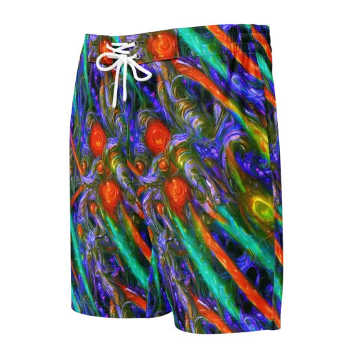 Turbulent Prism on a Men's Board Shorts