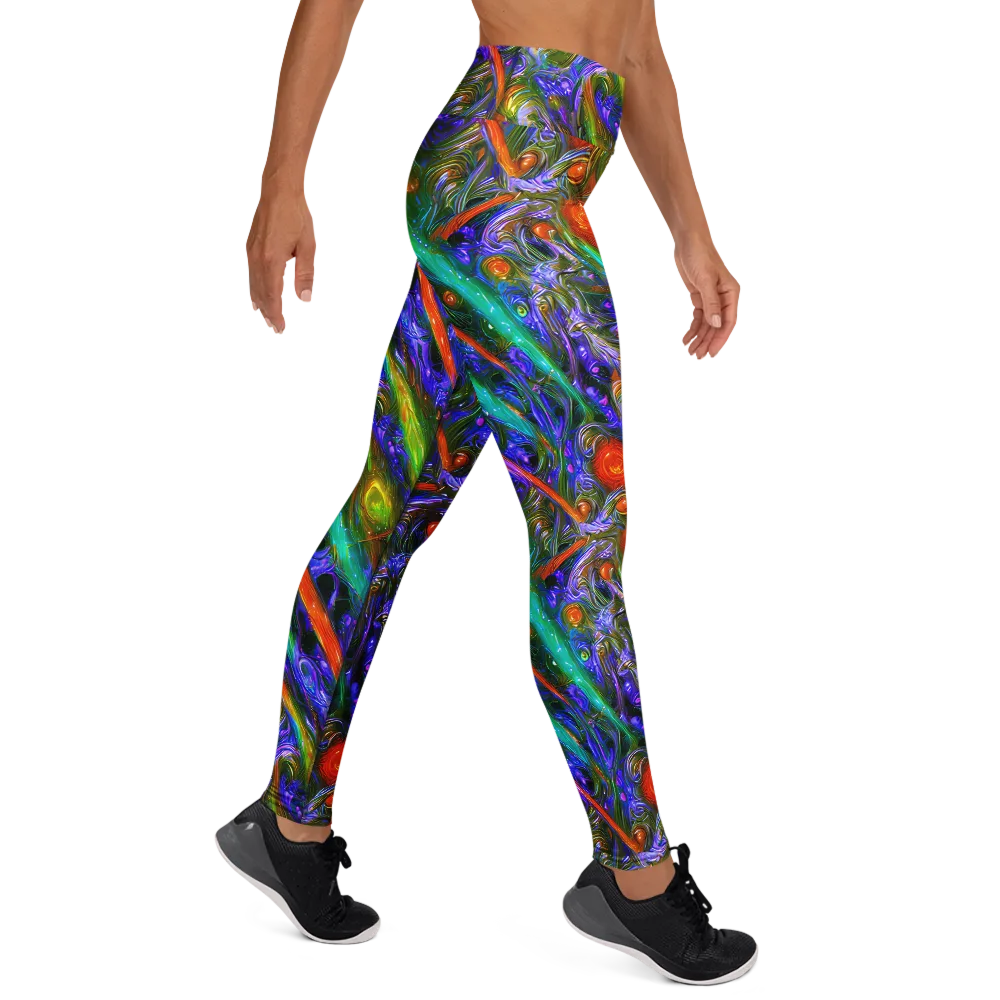 Turbulent Prism on Yoga Leggings — Right