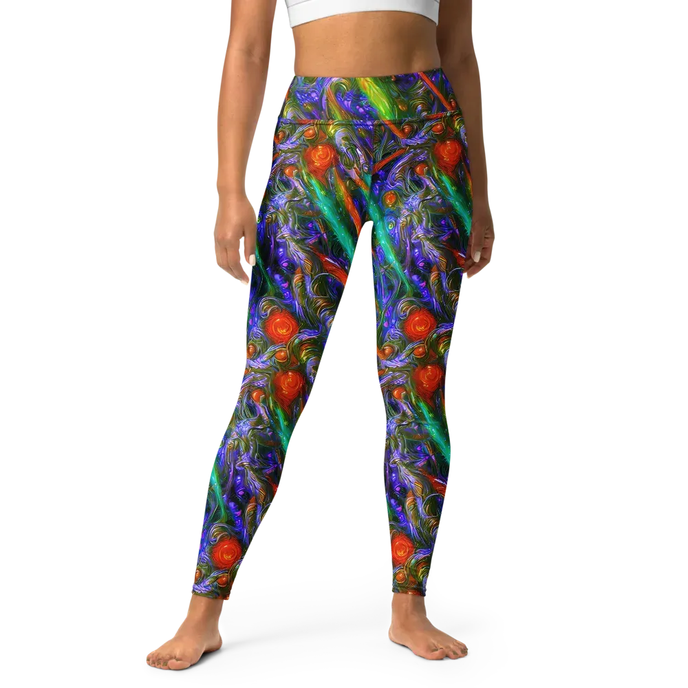 Turbulent Prism on Yoga Leggings — Front